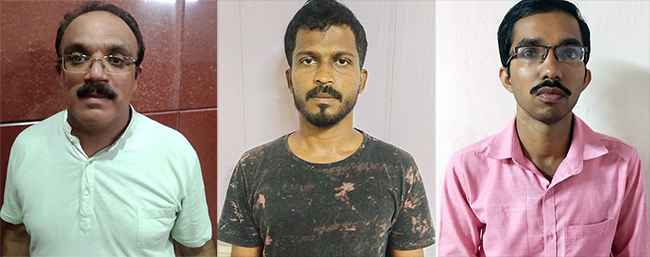 ಮಂಗಳೂರು : ಪ್ರಾಧ್ಯಾಪಕಿಯ ಕುರಿತು ಮಾನಹಾನಿಕರ ಪೋಸ್ಟರ್; ಕಾಲೇಜಿನ ಸಂಚಾಲಕ, ಇಬ್ಬರು ಪ್ರಾಧ್ಯಾಪಕರ ಬಂಧನ ಮಂಗಳೂರು : ಪ್ರಾಧ್ಯಾಪಕಿಯ ಕುರಿತು ಮಾನಹಾನಿಕರ ಪೋಸ್ಟರ್; ಕಾಲೇಜಿನ ಸಂಚಾಲಕ, ಇಬ್ಬರು ಪ್ರಾಧ್ಯಾಪಕರ ಬಂಧನ