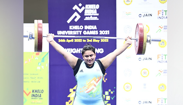 ಖೇಲೋ ಇಂಡಿಯಾ ವಿವಿ ಗೇಮ್ಸ್: ಮಂಗಳೂರು ವಿವಿಯ ಮರಿಯಾ ವೇಟ್‌ಲಿಫ್ಟಿಂಗ್‌ನಲ್ಲಿ ರಾಷ್ಟ್ರೀಯ ದಾಖಲೆ