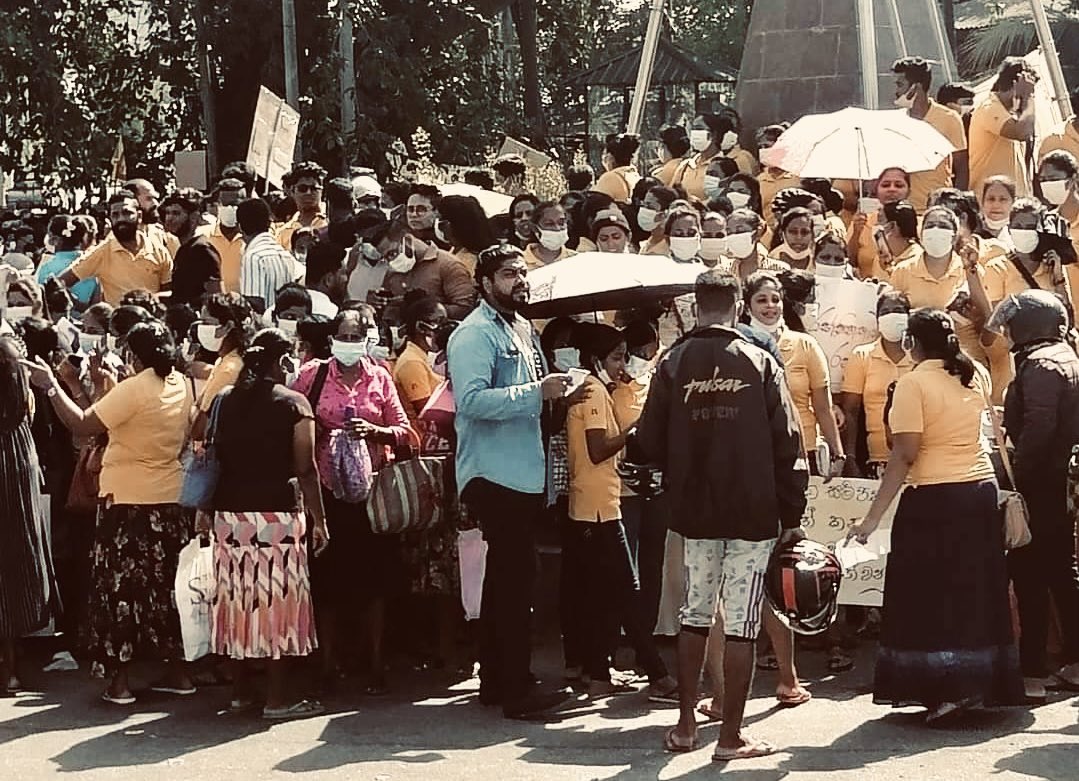 ​ಶ್ರೀಲಂಕಾ: ಅಧ್ಯಕ್ಷರ ರಾಜೀನಾಮೆಗೆ ಆಗ್ರಹಿಸಿ ಕಾರ್ಮಿಕ ಸಂಘಟನೆಗಳ ಮುಷ್ಕರ