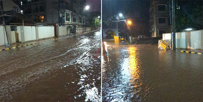 ಮಂಗಳೂರಿನಲ್ಲಿ ಧಾರಾಕಾರ ಮಳೆ