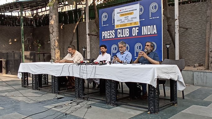 ಕೋಮುವಾದಿ ಗೂಂಡಾಗಳನ್ನು ಬಂಧಿಸಿ,ಜೈಲಿನಲ್ಲಿರುವ ಪತ್ರಕರ್ತರನ್ನು ಬಿಡುಗಡೆಗೊಳಿಸಿ: ಪ್ರೆಸ್ ಕ್ಲಬ್ ಆಫ್ ಇಂಡಿಯಾ