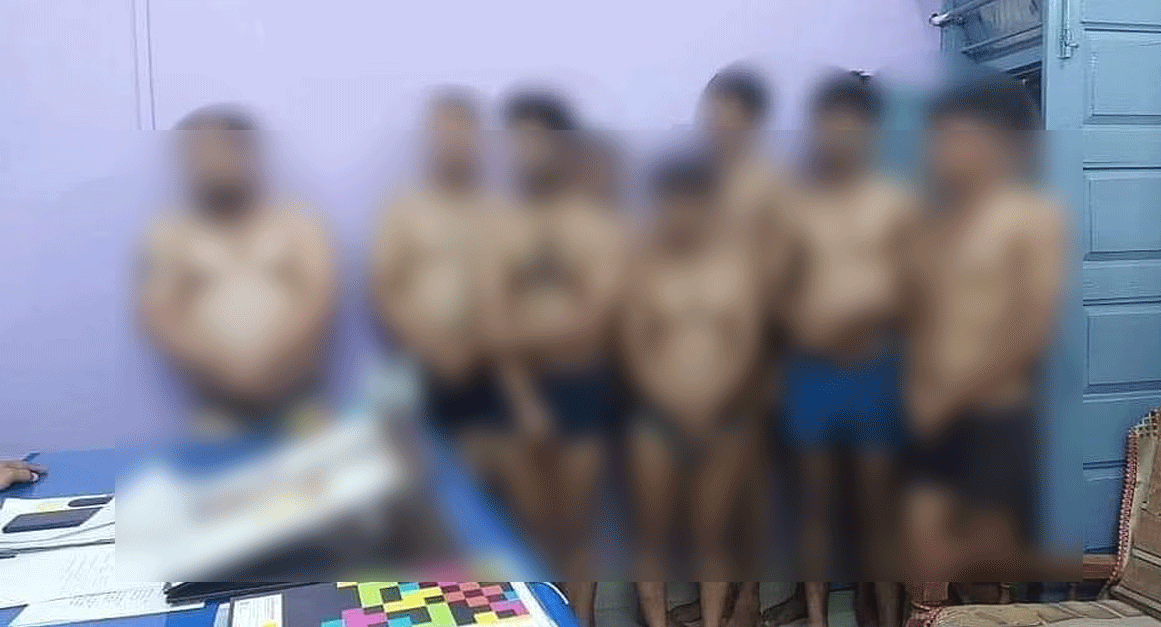 ಮಧ್ಯ ಪ್ರದೇಶ: ಠಾಣೆಯಲ್ಲಿ ಪತ್ರಕರ್ತನನ್ನು ವಿವಸ್ತ್ರಗೊಳಿಸಿದ ಫೋಟೋ ವೈರಲ್!