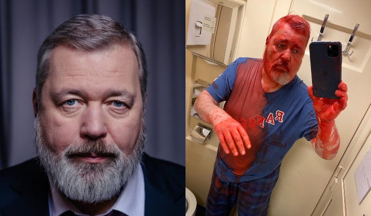 ಉಕ್ರೇನ್ ವಿರುದ್ಧ ಪುಟಿನ್ ಆಕ್ರಮಣ ಟೀಕಿಸಿದ್ದ ರಷ್ಯಾದ ನೊಬೆಲ್‌ ವಿಜೇತ ಪತ್ರಕರ್ತನ ಮೇಲೆ ದಾಳಿ