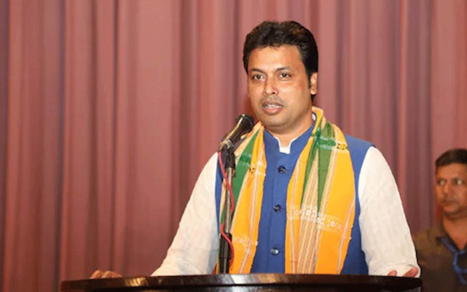 ತ್ರಿಪುರಾ ಮುಖ್ಯಮಂತ್ರಿ ಬಿಪ್ಲಬ್ ದೇಬ್ ರಾಜೀನಾಮೆ