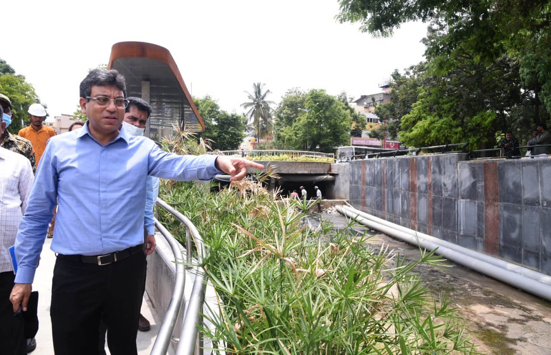 ಅಭಿವೃದ್ಧಿ ಕಾಮಗಾರಿಗಳನ್ನು ಪರಿಶೀಲಿಸಿದ ಬಿಬಿಎಂಪಿ ಆಯುಕ್ತ ತುಷಾರ್ ಗಿರಿನಾಥ್