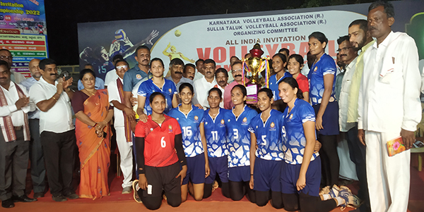 ರಾಷ್ಟ್ರೀಯ ವಾಲಿಬಾಲ್; ಮಹಿಳಾ ವಿಭಾಗದಲ್ಲಿ ಕೇರಳ ಪೊಲೀಸ್ ಚಾಂಪಿಯನ್