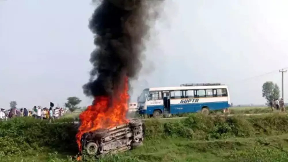 ಲಖಿಂಪುರಖೇರಿ ರೈತರ ಮೇಲೆ ಕಾರು ಹರಿಸಿದ ಪ್ರಕರಣದ ಸಾಕ್ಷಿಯ ಹತ್ಯೆ ಯತ್ನ: ದೂರು ದಾಖಲು