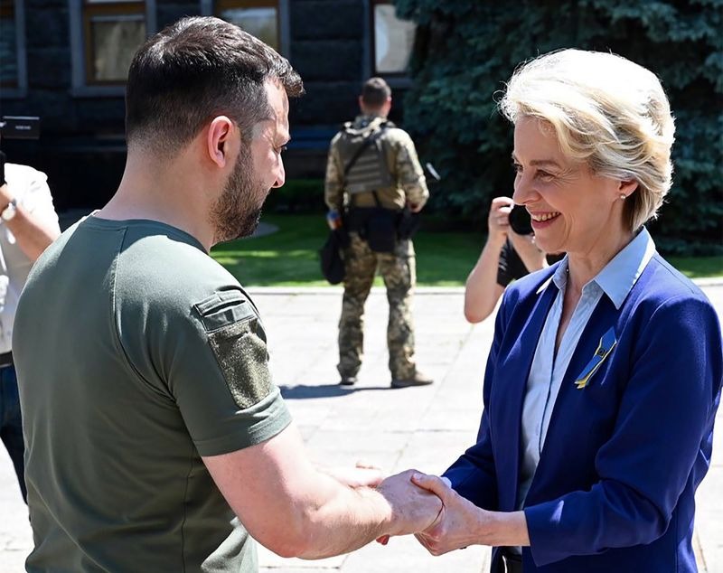 ಸದಸ್ಯತ್ವದ ಅರ್ಜಿಯ ಮೌಲ್ಯಮಾಪನ :  ಉಕ್ರೇನ್‌ಗೆ ಇಯು ಮುಖ್ಯಸ್ಥೆ ಭೇಟಿ