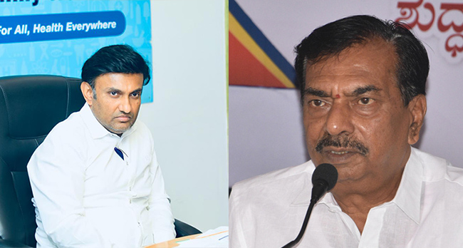 ಆರೋಗ್ಯ ಸಚಿವ ಸುಧಾಕರ್ ವಿರುದ್ಧ ಬಿಜೆಪಿ ಪರಿಷತ್ ಸದಸ್ಯ ಆಯನೂರು ಮಂಜುನಾಥ್ ಕಿಡಿ