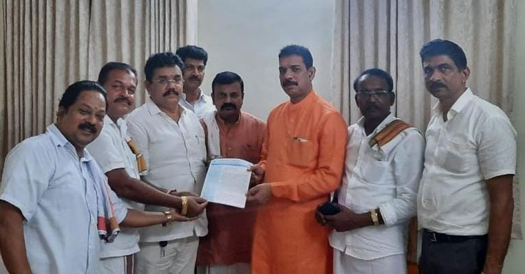 ನಂಜುಂಡಿಗೆ ಬುದ್ಧಿ ಹೇಳುವಂತೆ ವಿಶ್ವಕರ್ಮ ಮುಖಂಡರಿಂದ ನಳಿನ್ ಕುಮಾರ್ ಕಟೀಲ್‌ಗೆ ಮನವಿ