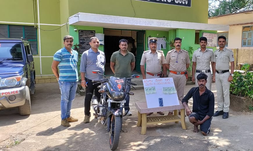 ಮಡಿಕೇರಿ: ಕಳ್ಳತನ ಪ್ರಕರಣದ ಆರೋಪಿಯ ಬಂಧನ