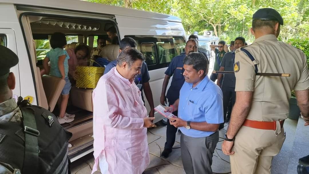 ಖಾಸಗಿ ಪ್ರವಾಸ; ಕೊಡಗಿಗೆ ಆಗಮಿಸಿದ ಕೇಂದ್ರ ಸಚಿವ ನಿತಿನ್ ಗಡ್ಕರಿ