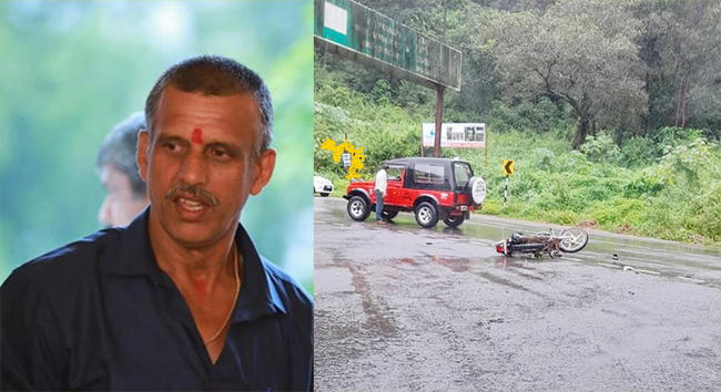 ಮಡಿಕೇರಿ: ರಸ್ತೆ ಅಪಘಾತದಲ್ಲಿ ಬೈಕ್ ಸವಾರ ಸ್ಥಳದಲ್ಲೇ ಮೃತ್ಯು