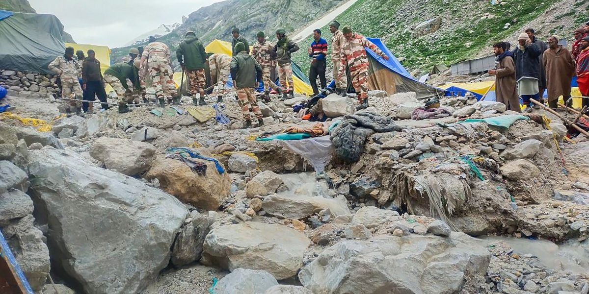 ಅಮರನಾಥ ಯಾತ್ರೆ: ಕಳೆದ ವರ್ಷ ಪ್ರವಾಹ ಉಂಟಾದ ಸ್ಥಳದಲ್ಲಿಯೇ ಈ ವರ್ಷ ಟೆಂಟ್ ಅಳವಡಿಸಲಾಗಿತ್ತು; ವರದಿ