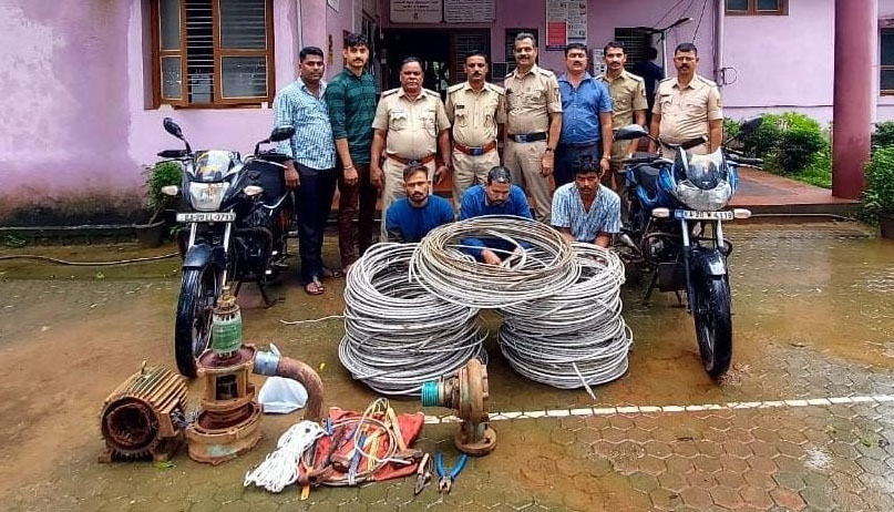 ಕುಂದಾಪುರ; ಮೆಸ್ಕಾಂ ಸೊತ್ತು ಕಳವು: 24ಗಂಟೆಯೊಳಗೆ ಆರೋಪಿಗಳ ಬಂಧನ