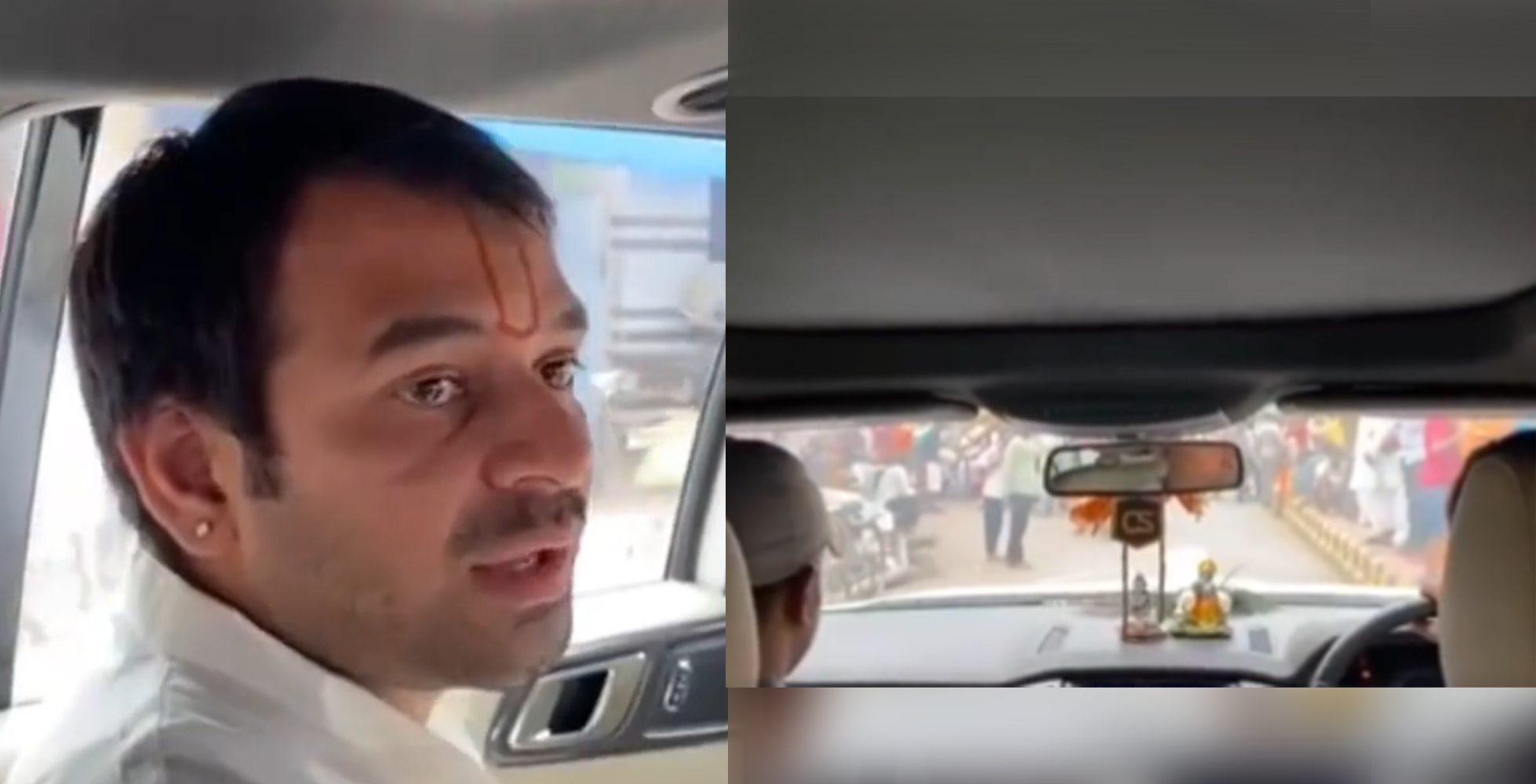 ಉ.ಪ್ರ.: ಕಾರಿನಲ್ಲಿ ದೇವಾಲಯ ಆವರಣ ಪ್ರವೇಶಿಸಲು ತೇಜ್ ಪ್ರತಾಪ್ ಯಾದವ್‌ಗೆ ನಿರ್ಬಂಧ