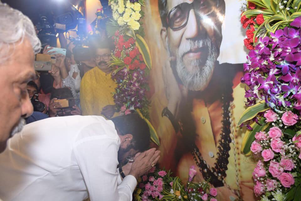 ಬಾಳಾ ಠಾಕ್ರೆಗೆ ಶ್ರದ್ಧಾಂಜಲಿ ಸಲ್ಲಿಸಿದ ಏಕನಾಥ ಶಿಂದೆ