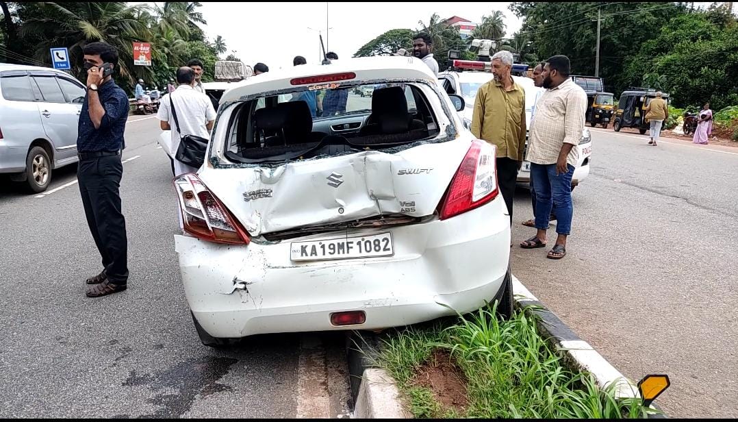 ತೊಕ್ಕೊಟ್ಟು: ಲಾರಿ - ಕಾರುಗಳ ನಡುವೆ ಅಪಘಾತ