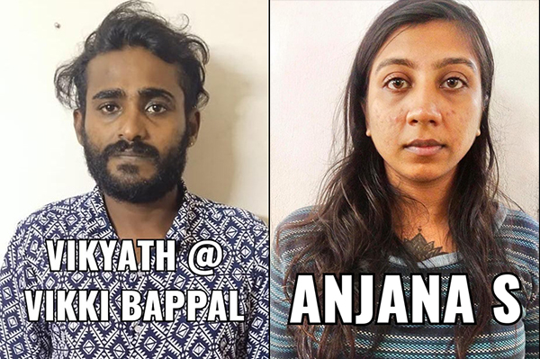 ಮಂಗಳೂರು; ಗಾಂಜಾ ಮಾರಾಟ ಆರೋಪ: ರೌಡಿಶೀಟರ್ ವಿಖ್ಯಾತ್, ಯುವತಿ ಸೆರೆ