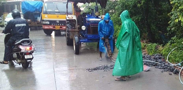 ಮಂಗಳೂರು : 10 ದಿನಗಳ ಹಿಂದೆ ಸಂಚಾರಕ್ಕೆ ತೆರೆದ ಕಾಂಕ್ರೀಟ್ ರಸ್ತೆ ಕಟ್ಟಿಂಗ್ !