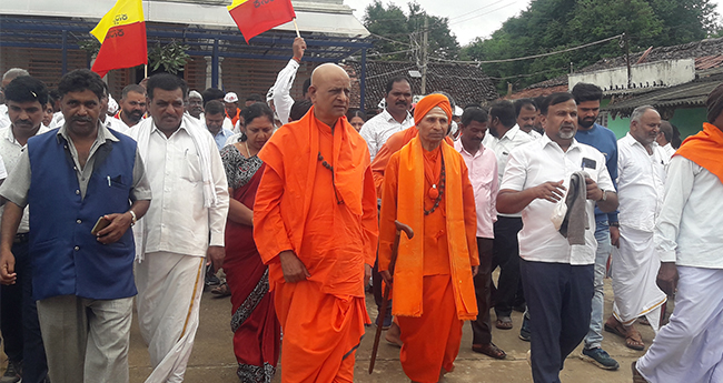 ಜಾತಿ, ಧರ್ಮದ ಹೆಸರಿನಲ್ಲಿ ಸಂಘರ್ಷ ಹುಟ್ಟು ಹಾಕುವ ಹುನ್ನಾರ ನಡೆಯುತ್ತಿದೆ: ಸಾಣೇಹಳ್ಳಿ ಸ್ವಾಮೀಜಿ