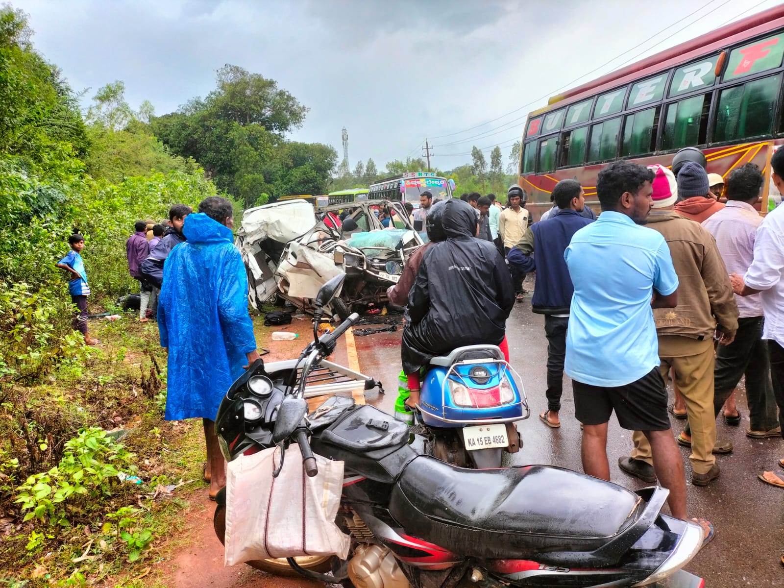 ಸಾಗರ | ಬಸ್ - ಕಾರು ನಡುವೆ ಅಪಘಾತ: ಕಾರು ಚಾಲಕ ಸ್ಥಳದಲ್ಲೇ ಮೃತ್ಯು