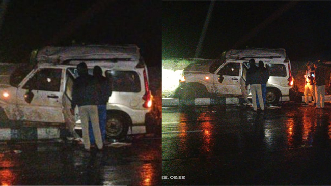 ಮಾಜಿ ಸಿಎಂ ಕುಮಾರಸ್ವಾಮಿ ಬೆಂಗಾವಲು ವಾಹನ ಅಪಘಾತ: 5 ಮಂದಿ ಪೊಲೀಸರಿಗೆ ಗಾಯ