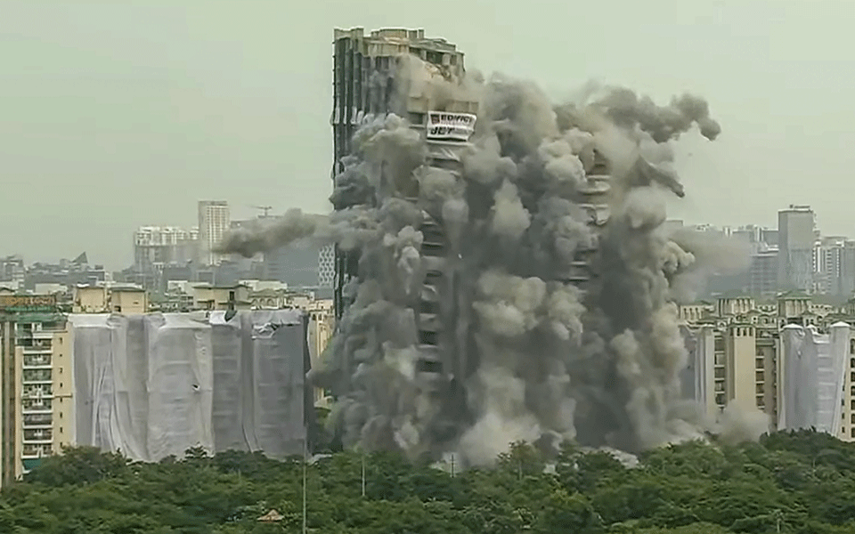 ಇಲ್ಲಿಂದ ತೆರಳುವಂತೆ ನಮಗೆ ಯಾರೂ ಹೇಳಿರಲಿಲ್ಲ: ನೊಯ್ಡಾ ಸೂಪರ್‌ಟೆಕ್ ಬಳಿಯ ಜೋಪಡಿ ನಿವಾಸಿಗಳು