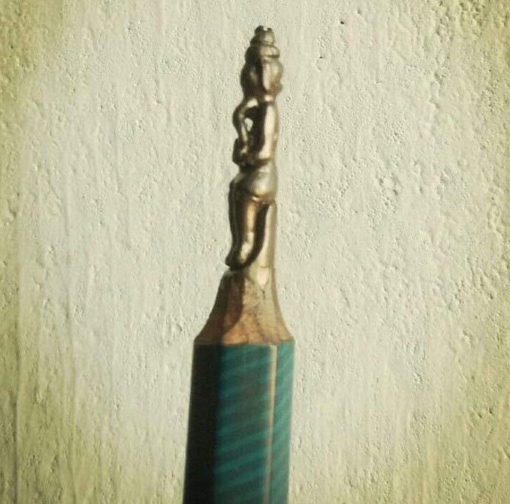 ಉಡುಪಿ; ಪೆನ್ಸಿಲ್ ಮೊನೆಯಲ್ಲಿ ಮೂಡಿಬಂದ ಗಣಪತಿ!