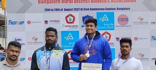 ಅತ್ಲೆಟಿಕ್ ಕ್ರೀಡಾಕೂಟ: ವಿವೇಕಾನಂದ ಎಂಜಿನಿಯರಿಂಗ್ ಕಾಲೇಜ್ ಗೆ ಮೂರು ಪದಕ