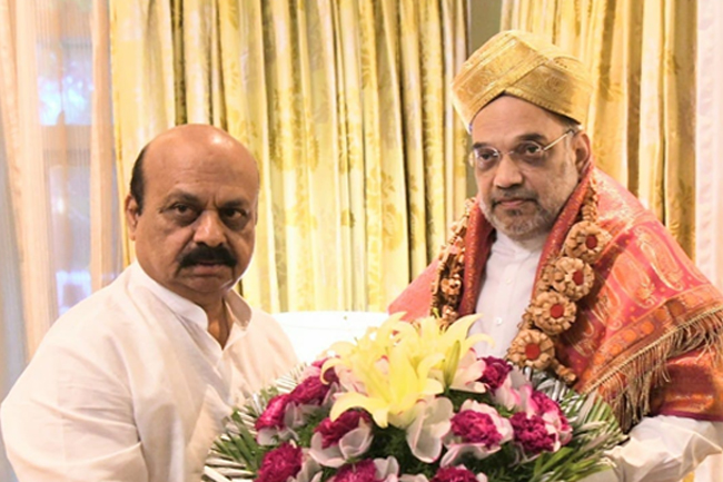 ರಾಜ್ಯಕ್ಕೆ ಬಂದಿದ್ದ  ಅಮಿತ್ ಶಾರನ್ನು ಪ್ರವಾಹ ವೀಕ್ಷಣೆಗೆ ಕರೆದೊಯ್ಯಲಿಲ್ಲ ಏಕೆ: ಸಿಎಂಗೆ ಕಾಂಗ್ರೆಸ್ ಪ್ರಶ್ನೆ