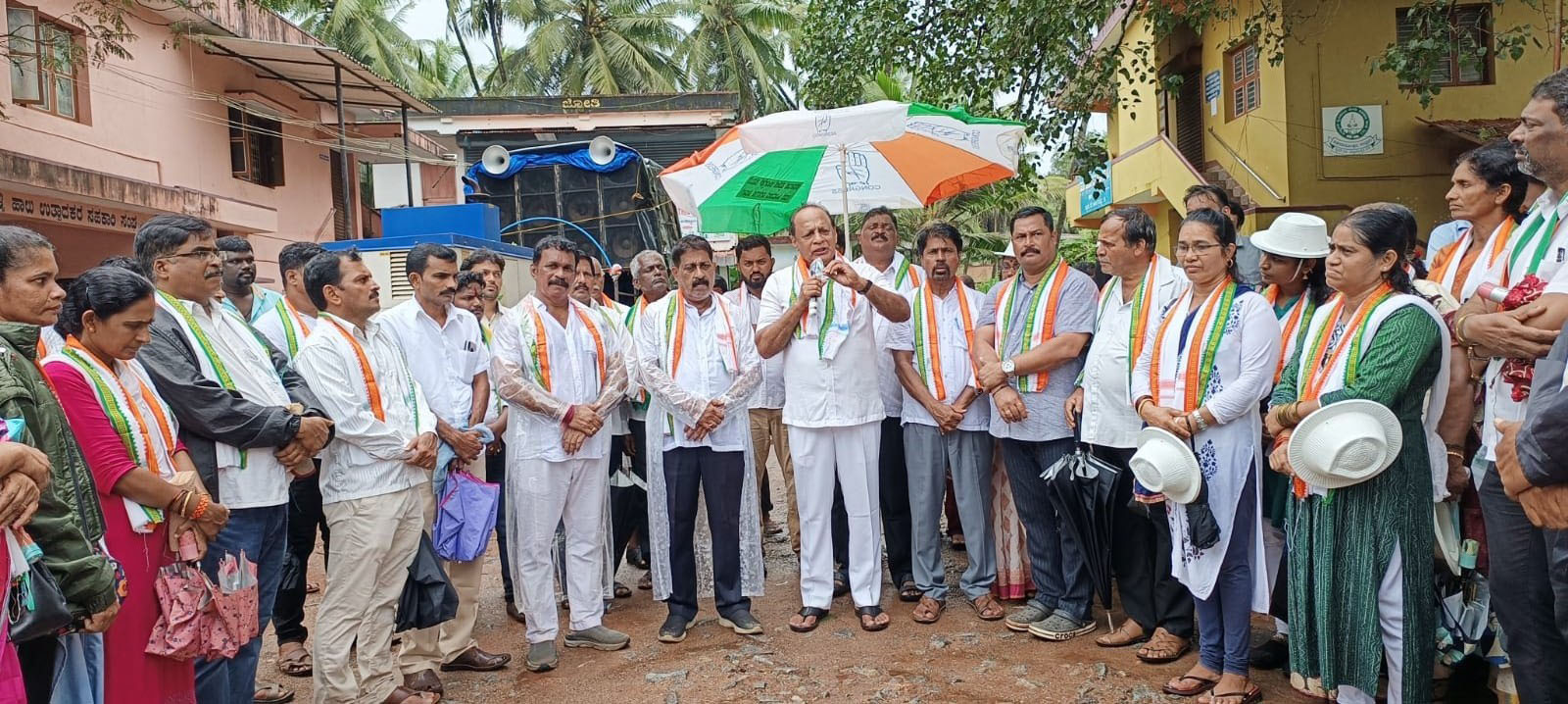 ಬ್ರಹ್ಮಾವರದಲ್ಲಿ ಕಾಂಗ್ರೆಸ್ ಅಮೃತಮಹೋತ್ಸವದ ಪಾದಯಾತ್ರೆ