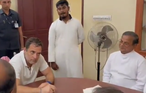 ಧ್ವೇಷ ಭಾಷಣದಲ್ಲಿ ಬಂಧನಕ್ಕೊಳಗಾಗಿದ್ದ ಪಾಸ್ಟರ್‌ರನ್ನು ಭೇಟಿಯಾದ ರಾಹುಲ್‌ ಗಾಂಧಿ: ಬಿಜೆಪಿ ವಾಗ್ದಾಳಿ