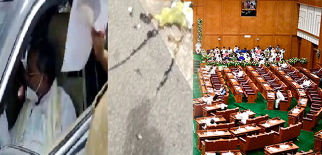 VIDEO | ಮೊಟ್ಟೆ ಎಸೆತ ಪ್ರಕರಣ: ವಿಧಾನಸಭೆಯಲ್ಲಿ ಬಿಜೆಪಿ-ಕಾಂಗ್ರೆಸ್ ಸದಸ್ಯರ ನಡುವೆ ವಾಕ್ಸಮರ