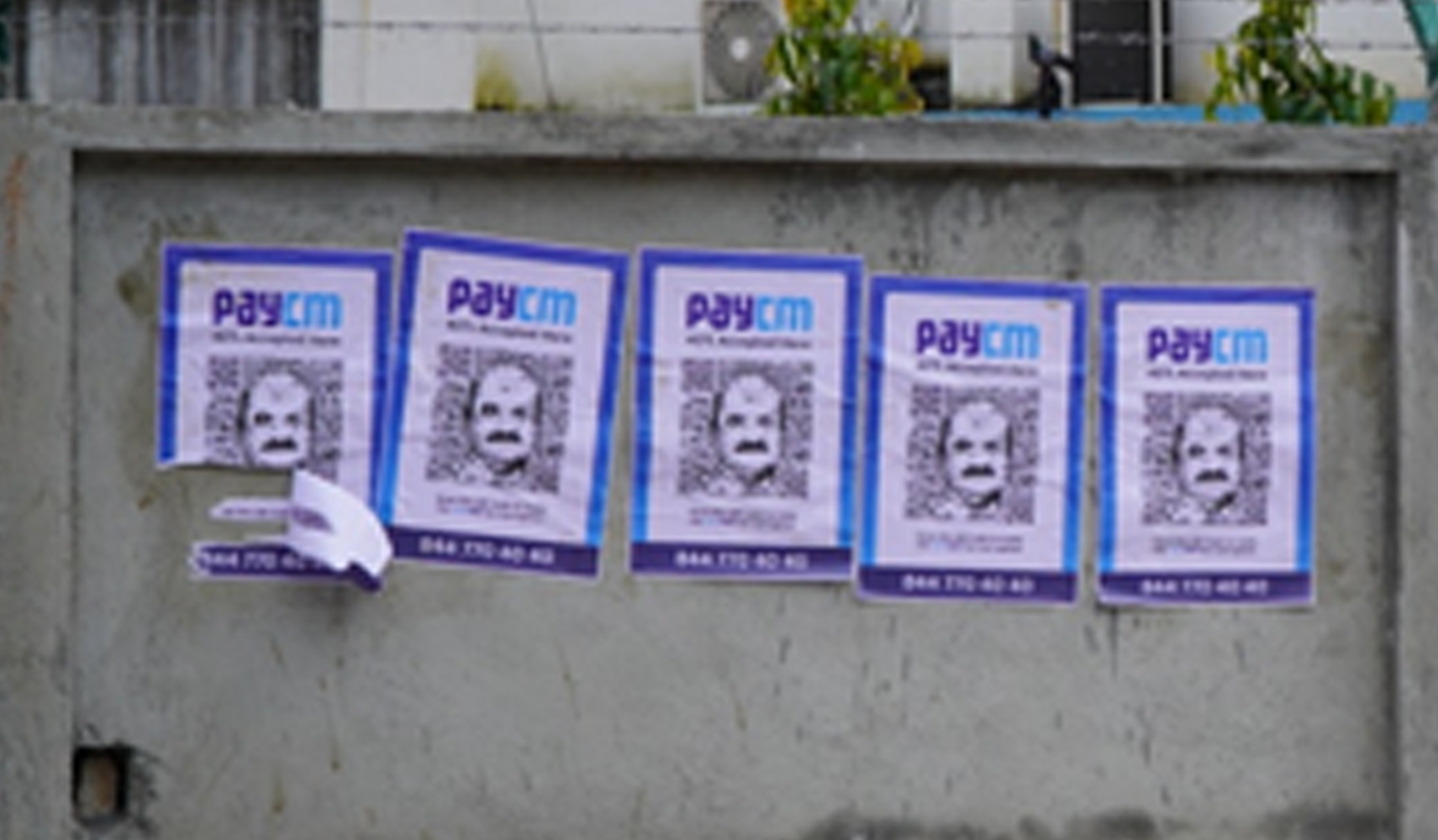 ಬೆಂಗಳೂರು: ಸಿಎಂ ಬೊಮ್ಮಾಯಿ ಚಿತ್ರ ಇರುವ PAYCM ಪೋಸ್ಟರ್ ಪ್ರತ್ಯಕ್ಷ !