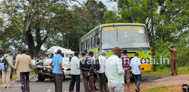 ಸಾಗರ | ಕೆಎಸ್ಸಾರ್ಟಿಸಿ ಬಸ್- ಕಾರು ಢಿಕ್ಕಿ: ಓರ್ವ ಸ್ಥಳದಲ್ಲೇ ಮೃತ್ಯು, ಇನ್ನೋರ್ವ ಗಂಭೀರ