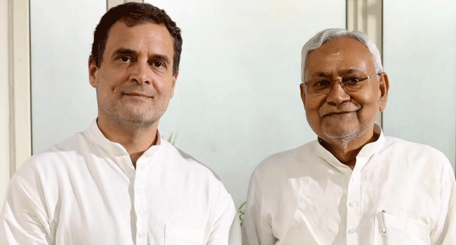 ರಾಹುಲ್‌ ಗಾಂಧಿಯನ್ನು ಭೇಟಿಯಾದ ನಿತೀಶ್‌ ಕುಮಾರ್:‌ ಪ್ರತಿಪಕ್ಷಗಳ ಒಕ್ಕೂಟಕ್ಕೆ ತಯಾರಿ