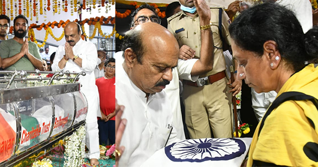 ಸಕಲ ಸರಕಾರಿ ಗೌರವಗಳೊಂದಿಗೆ ಉಮೇಶ್ ಕತ್ತಿ ಅಂತ್ಯಕ್ರಿಯೆ