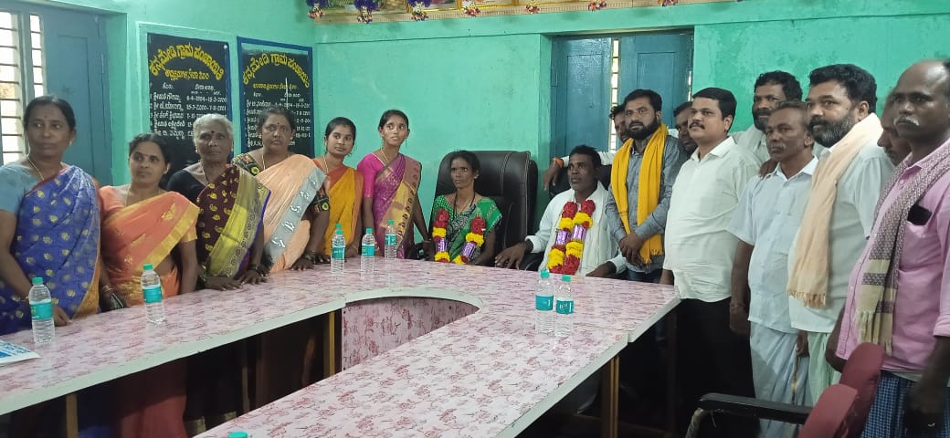 ಪಾವಗಡ: ಕನ್ನಮೇಡಿ ಗ್ರಾ.ಪಂ.ಅಧ್ಯಕ್ಷರಾಗಿ ನರಸಿಂಹಯ್ಯ ಆಯ್ಕೆ