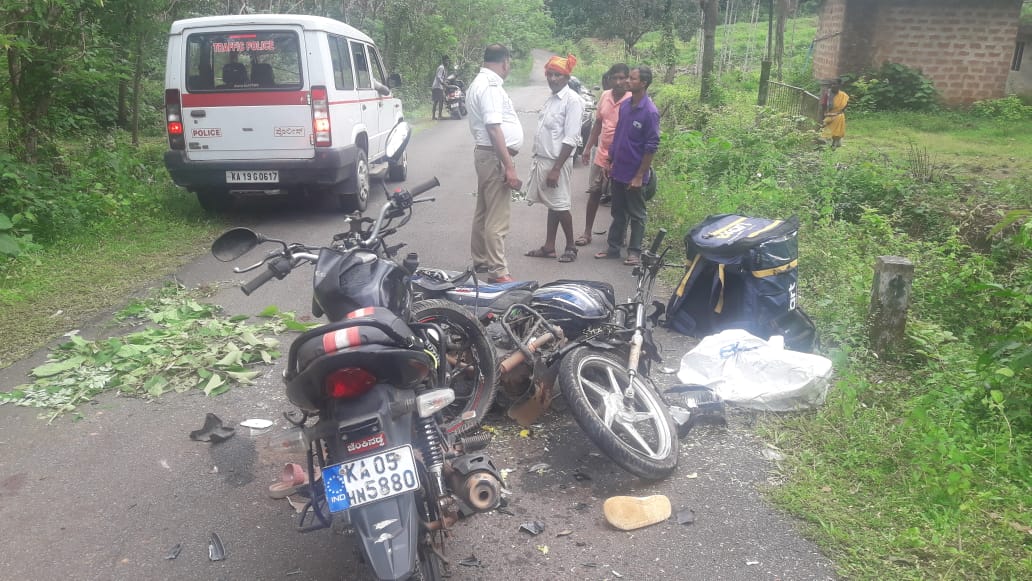 ಬೆಳ್ತಂಗಡಿ: ಎರಡು ಬೈಕ್‌ಗಳ ನಡುವೆ ಮುಖಾಮುಖಿ ಢಿಕ್ಕಿ