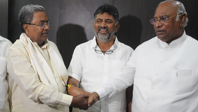 ಕನ್ನಡಿಗರಿಗೂ ಇದು ಹೆಮ್ಮೆಯ ಸಂಗತಿ: ಮಲ್ಲಿಕಾರ್ಜುನ ಖರ್ಗೆಗೆ ಅಭಿನಂದನೆ ಸಲ್ಲಿಸಿದ ಸಿದ್ದರಾಮಯ್ಯ, ಡಿಕೆಶಿ