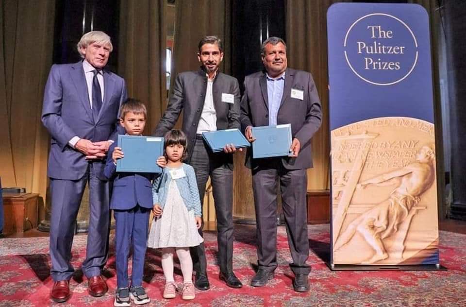 ಪತ್ರಕರ್ತ ದಾನಿಶ್ ಸಿದ್ದೀಕಿ ಪರ ಪುಲಿಟ್ಝರ್‌ ಪ್ರಶಸ್ತಿ ಸ್ವೀಕರಿಸಿದ ಅವರ ಪುಟ್ಟ ಮಕ್ಕಳು
