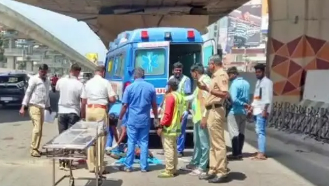ಬೆಂಗಳೂರು: ಮೇಲ್ಸೇತುವೆಯಿಂದ ಬಿದ್ದು ಬೈಕ್ ಸವಾರ ಮೃತ್ಯು