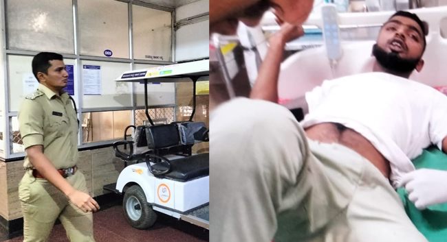 ಶಿವಮೊಗ್ಗ: ಪೊಲೀಸರ ಮೇಲೆ ಹಲ್ಲೆ ನಡೆಸಿ, ತಪ್ಪಿಸಲು ಯತ್ನಿಸಿದ ಕೊಲೆ ಪ್ರಕರಣದ ಆರೋಪಿಗೆ ಗುಂಡೇಟು