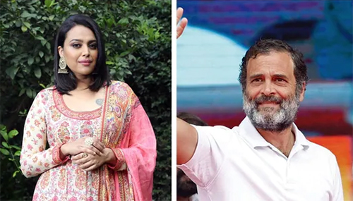 ಭಾರತ್ ಜೋಡೊ ಯಾತ್ರೆಯನ್ನು ಶ್ಲಾಘಿಸಿದ ಬಾಲಿವುಡ್ ನಟಿ ಸ್ವರ ಭಾಸ್ಕರ್