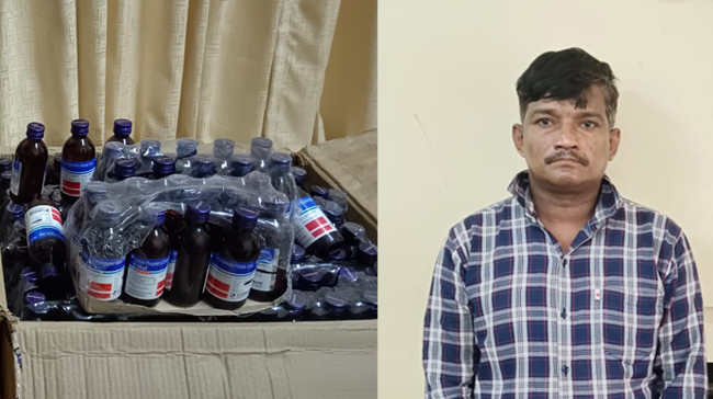 ಬೆಂಗಳೂರು: ನಶೆ ಬರುವ ಸಿರಪ್ ಮಾರಾಟ ಮಾಡುತ್ತಿದ್ದ ಆರೋಪಿಯ ಬಂಧನ
