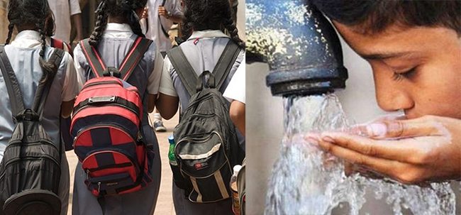 ಇನ್ನು ಮುಂದೆ ರಾಜ್ಯದ ಶಾಲೆಗಳಲ್ಲಿ ದಿನಕ್ಕೆ 3 ಬಾರಿ ನೀರಿನ ಗಂಟೆ ಬಾರಿಸಲು ಸೂಚನೆ