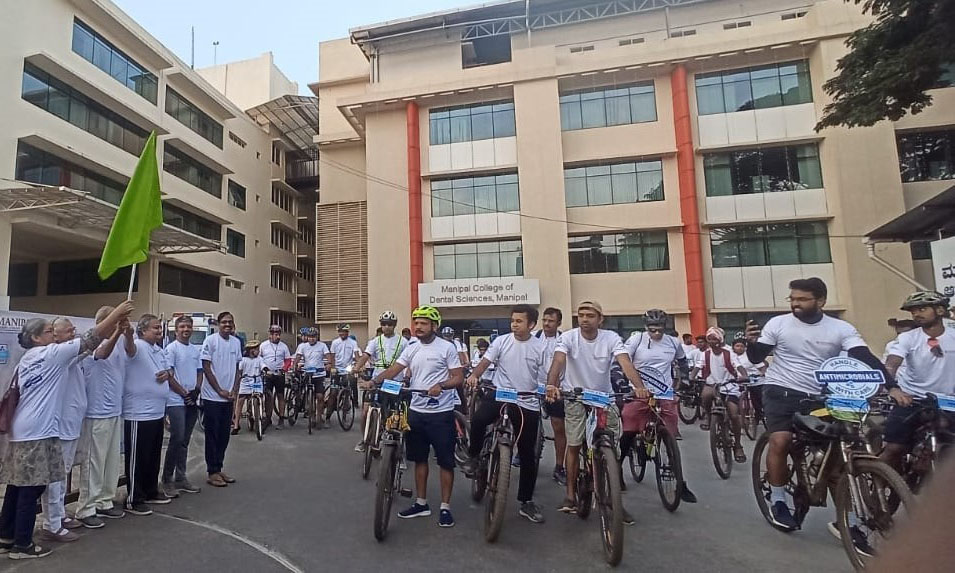 ಆಂಟಿಮೈಕ್ರೊಬಿಯಲ್ ಜಾಗೃತಿ ಸಪ್ತಾಹ: ಸೈಕಲ್ ಜಾಥಾ