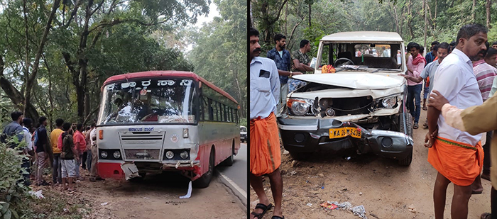 ಧರ್ಮಸ್ಥಳದಲ್ಲಿ ರಸ್ತೆ ಅಪಘಾತ: ಓರ್ವ ಮೃತ್ಯು, ಏಳು ಮಂದಿಗೆ ಗಂಭೀರ ಗಾಯ