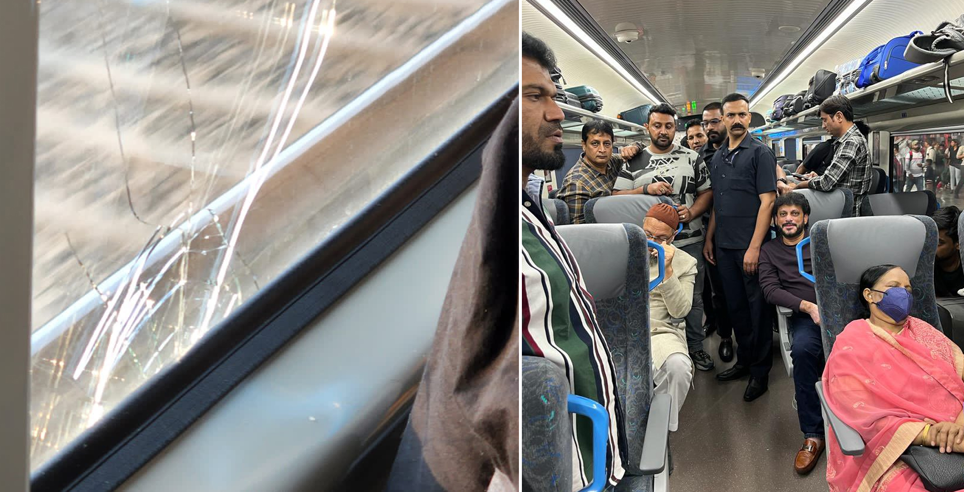 ಎಐಎಂಐಎಂ ಪಕ್ಷದ ಅಧ್ಯಕ್ಷ ಅಸದುದ್ದೀನ್ ಉವೈಸಿ ಪ್ರಯಾಣಿಸುತ್ತಿದ್ದ ವಂದೇ ಭಾರತ್ ರೈಲಿನ ಮೇಲೆ ಕಲ್ಲು ತೂರಾಟ: ಆರೋಪ